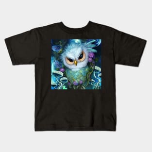 Cute Owl the Birds of the Night Kids T-Shirt